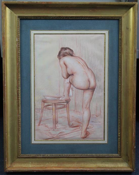 Charles Maurin (1856-1914) La Toilette, 16.75 x 11in.